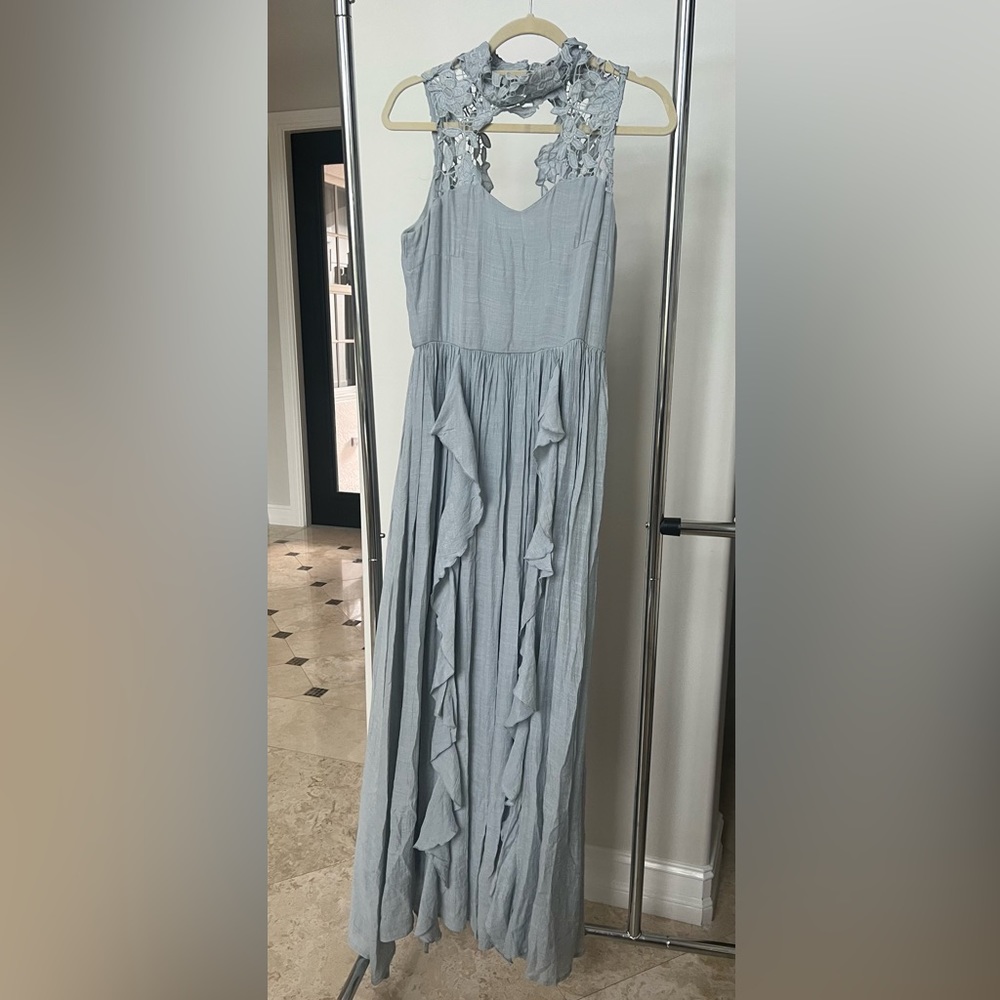 Joyfolie size S maxi dresses. Sleeveless with lace detail.